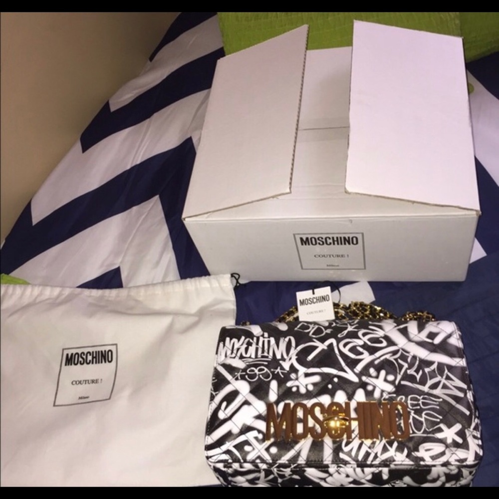 Moschino Jeremy Scott Graffiti handbag
